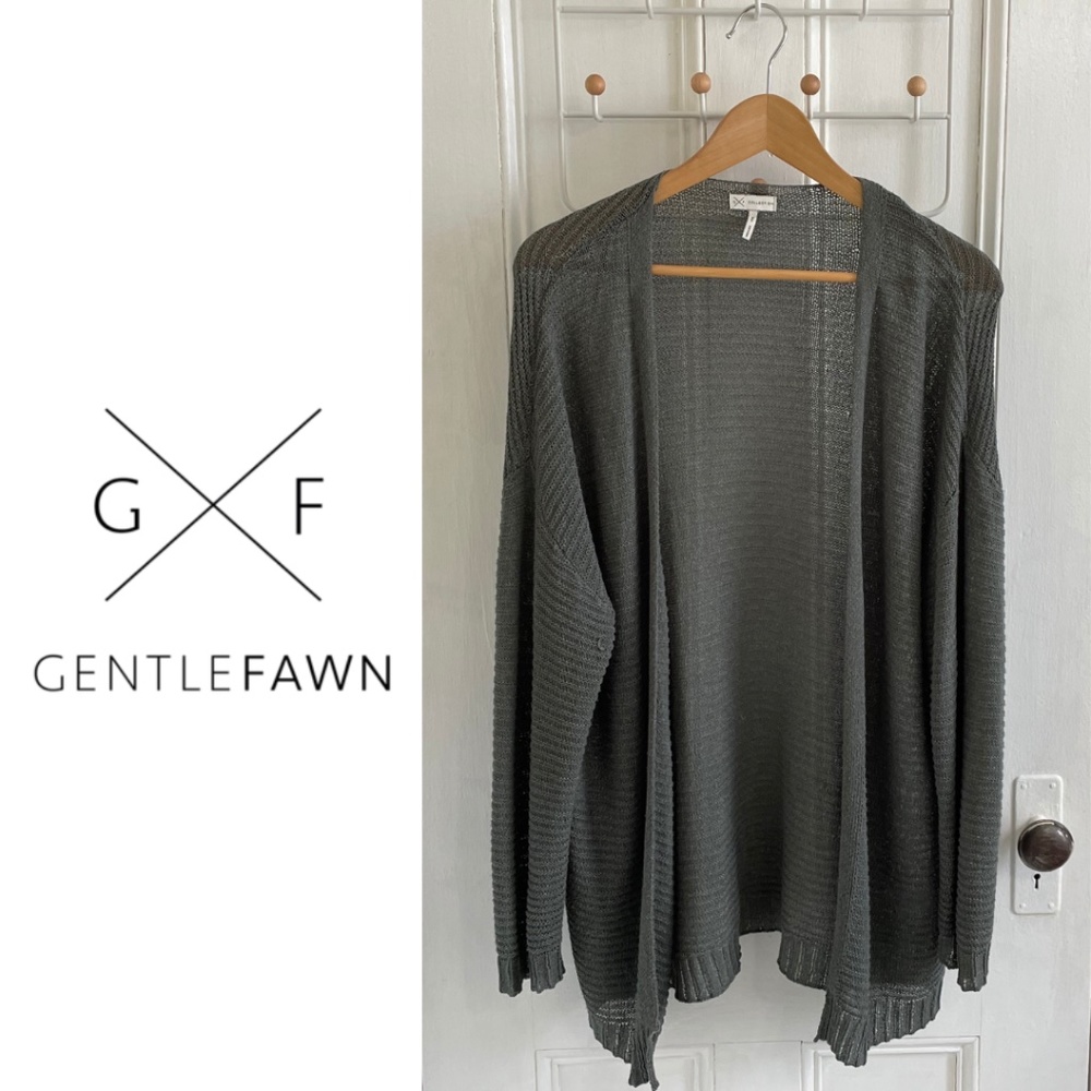 Gentle Fawn Sage Cardigan Sweater, Size Small